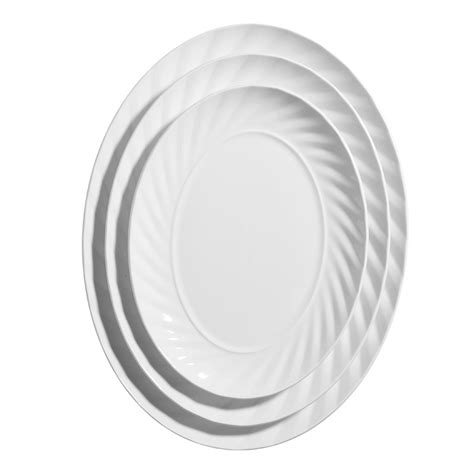 10.25/ 12/ 14.25 inch Oval Plate Restaurant Dinnerware Sets, Turkish ...