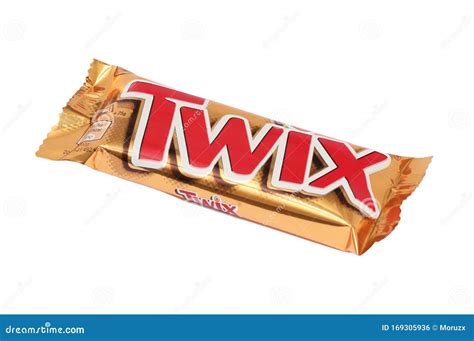 Twix Chocolate Bar Isolated On White Background Editorial Image ...