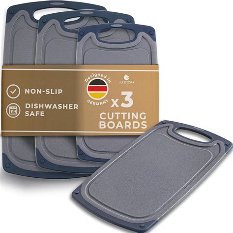 Exitoso Cutting Boards Kitchen Set Of Bpa Free Large Cutting Board