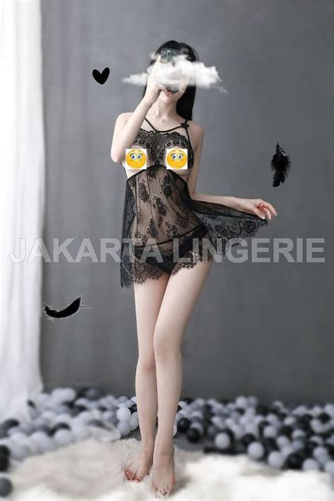 Jakarta Lingerie Sexy Binal Jlk Open Bust Hot Black Baju Tidur Wanita Dewasa Transparan