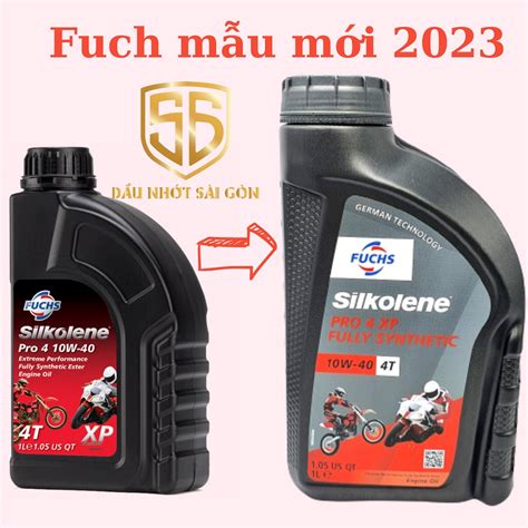 Nhớt Fuchs Silkolene Pro 4 10W40 5W40 10W30 và 10W50 cho xe số tay côn ...