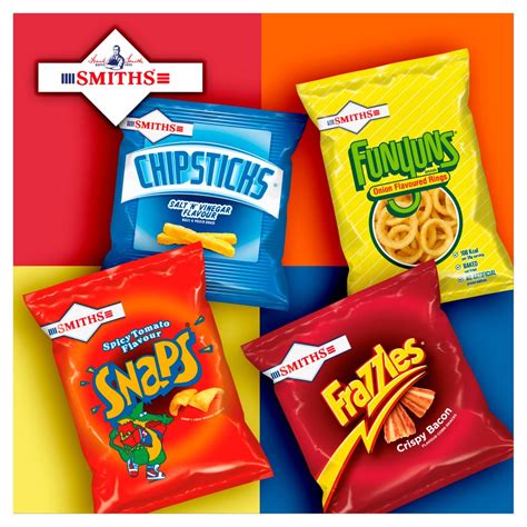 Smiths Chipsticks Salt N Vinegar Snacks Crisps £125 Rrp Pmp 82g Bb