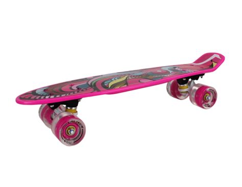 Мини-Круизер (Пенни Борд) RGX PNB-07 pink (22") светящиеся колеса ...