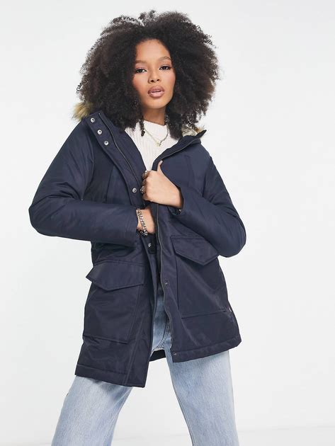 Парка осенняя с мехом женская Levi's 575497179 M Синяя (1159778525 ...