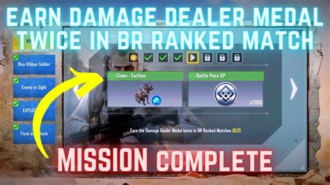 Earn Damage Dealer Medal Twice In Br Ranked How To Complete The Mission