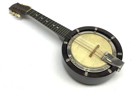 Eight String Banjo Mandolin Banjolin L Cm In Carrying Case Musical