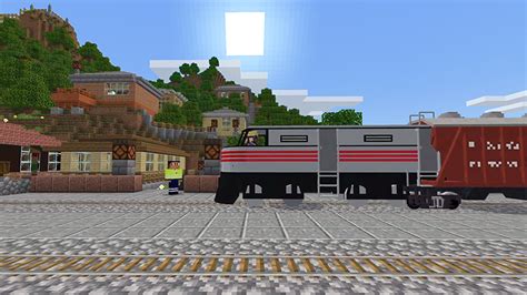 Minecraft Giant On Train