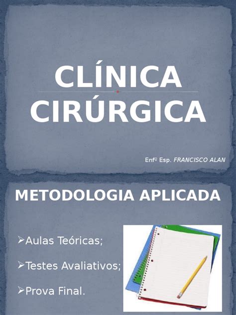 PDF 1 Aula Clínica Cirúrgica DOKUMEN TIPS