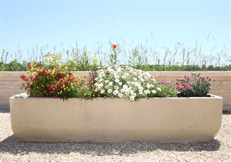 Auge Bac à Fleurs Bac à Jardin Jardinière En Pierre Naturelle