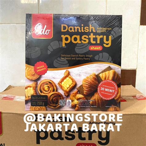 Jual Danish Pastry Sheet Edo 750 Gr Lembaran Adonan Pastri Promo