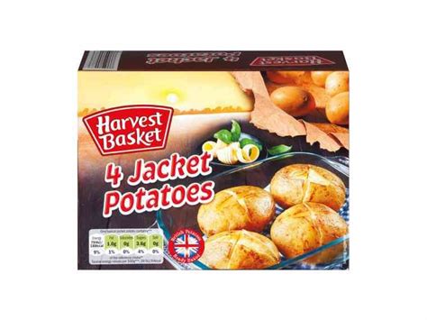 Harvest Basket 4 Ready Baked Jacket Potatoes Food And Drink Food