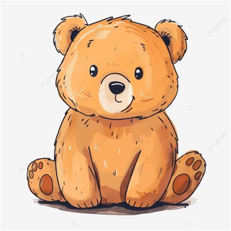 cute bear cartoon design doodle bear cat dog png transparent image