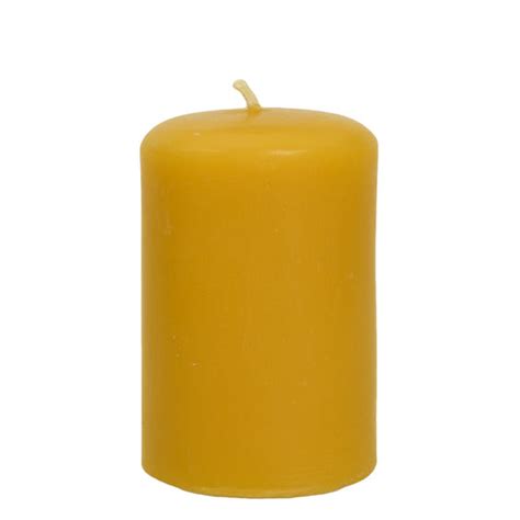 100 Pure Beeswax Candles Smooth Pillars Main Street Honey Shoppe