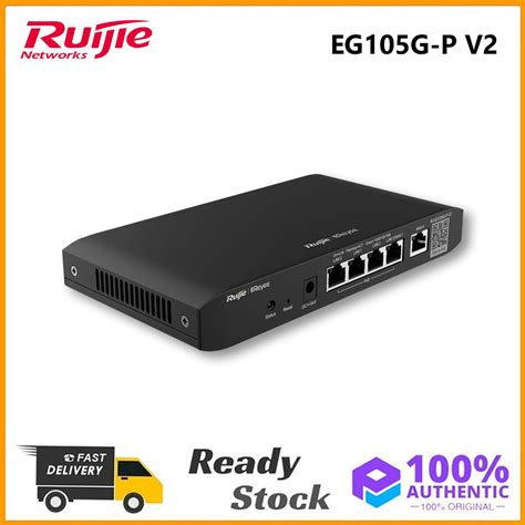 Original Reyee Ruijie RG-EG105G-P V2 5-Port Gigabit Cloud Managed PoE ...
