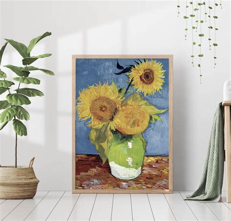 Постер 28 картин "Ван гог. подсолнухи" 70x50 см без рамы ️ купить по ...