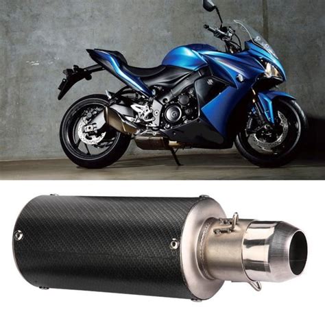 Ashata Tuyau d échappement Universal 51mm Motorcycle Slip on Exhaust