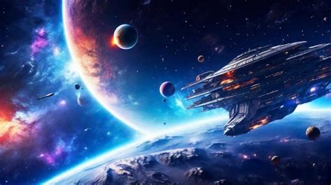 Premium AI Image | space game background high quality ultra