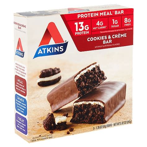 Atkins Advantage Meal Bars Cookies And Creme