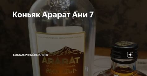 Коньяк Арарат Ани 7 | Cognac (чный) Маньяк | Дзен