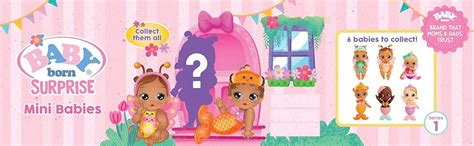 Amazon.com: Baby Born Surprise Mini Babies Series 1 3 Pack - Unwrap ...