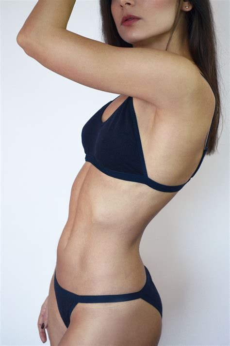 Dark Blue Cotton Lingerie Set Tanga Panties Sissy Panties Etsy