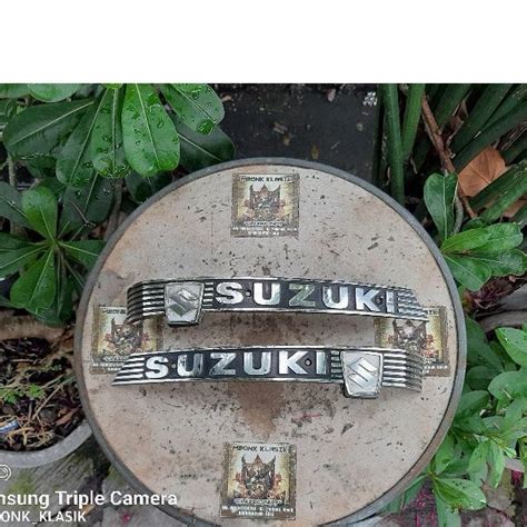 Jual Emblem Body Tangki Suzuki Fr70 Fr80 ORIGINAL Emblem Tangki Suzuki