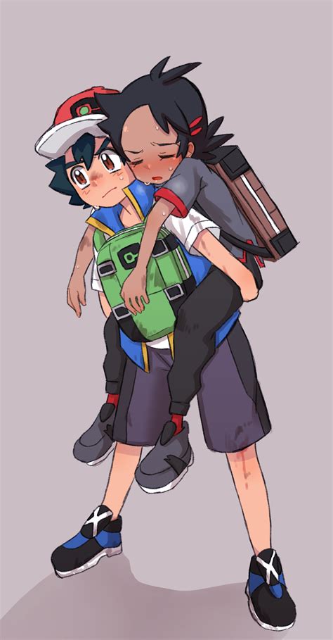 Ash Ketchum And Goh Pokemon And 2 More Drawn By Nicoo0 Danbooru