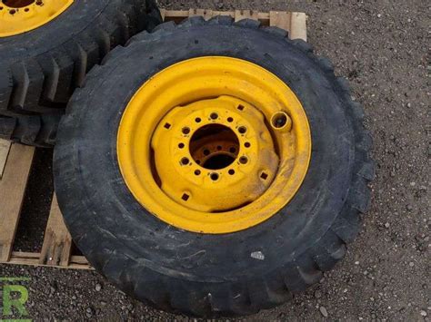 Set Of Skid Steer Tires With Wheels Roller Auctions