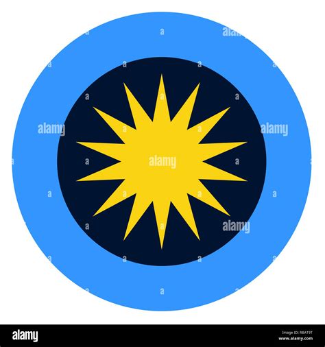 Malaysia Country Roundel Flag Based Round Symbol Stock Photo Alamy