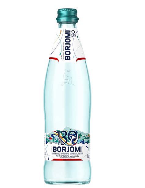 Borjomi Sparkling Water Glass Bottles with Natural CO2 Added - 12 Pack ...