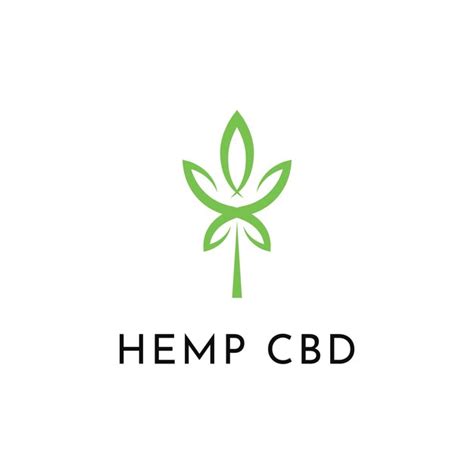 Premium Vector Hemp Cbd Cannabis Logo Design Idea