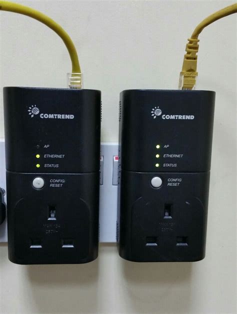 2x Comtrend 9020 200mbps Powerline Adapters Homeplug Bt Ethernet For Sale Online Ebay