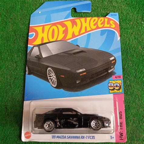 Jual Hot Wheels Hotwheels 89 Mazda Savanna RX 7 FC35 Hitam Black 1989 JDM Japan Shopee Indonesia