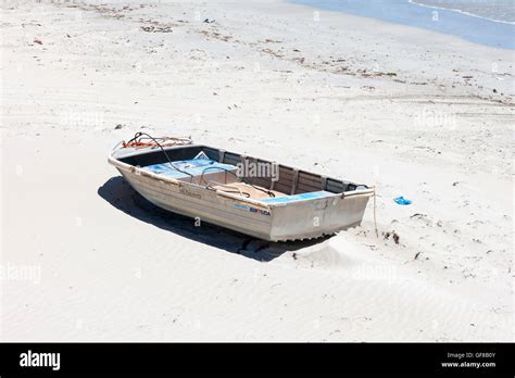 Tin Boat Beach Stock Photo Alamy