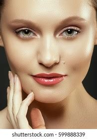 Nude Makeup Beauty Woman Face Portrait Stock Photo Shutterstock