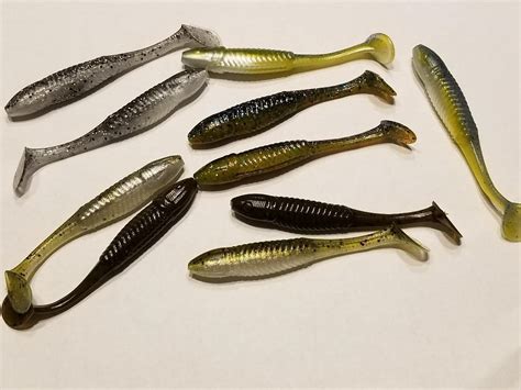 3 5 Swim Baits Swim Jig Trailers 40 Per Pack Motley Fishing