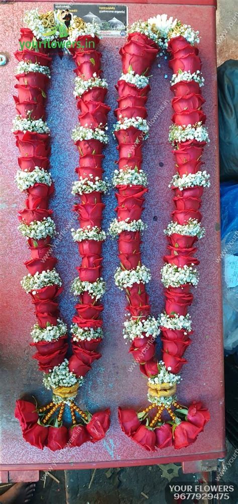 Dress Matching Flower Garlands Call 9677929475 Price Rs4500pair