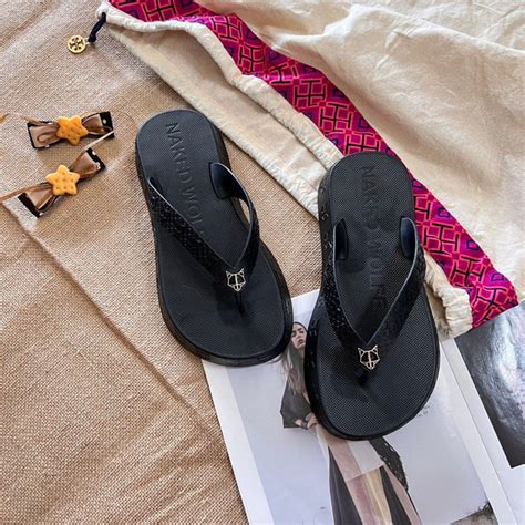 Тапочки Женский Naked Wolfe размер 38 черный На любой сезон купить c доставкой на OZON по