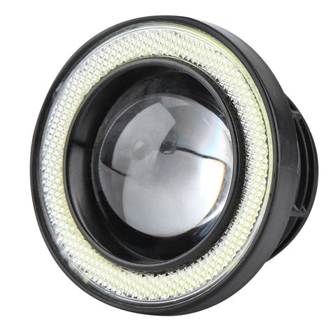 Car W Rgb Led Fog Light Cob Angel Eye Halo Ring Super Bright Lamp