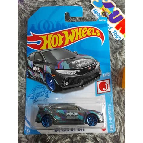 HOTWHEELS HONDA CIVIC TYPE R HKS HOT WHEELS HONDA Lazada Indonesia