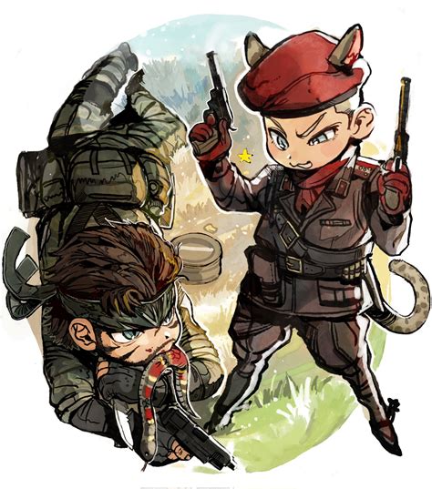 Big Boss Naked Snake And Revolver Ocelot Metal Gear And More Drawn By Vk Danbooru