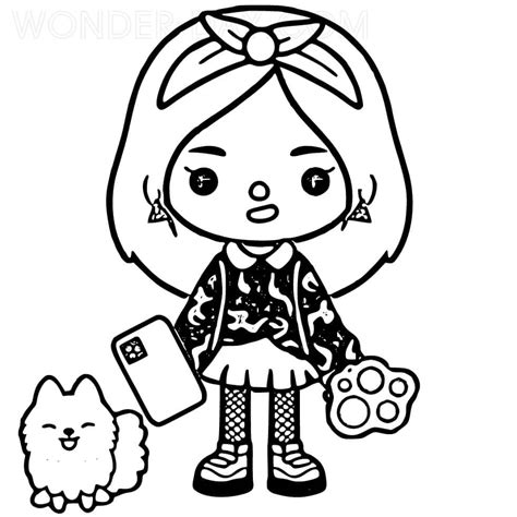 Menina E Cachorro Para Colorir Imprimir E Desenhar Coloringlibcom