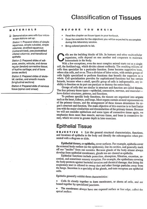 Solution Classification Of Tissues Studypool