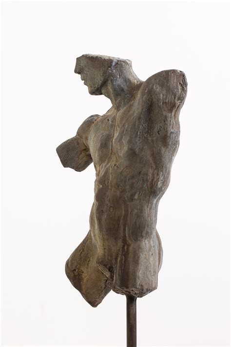 Dean Kugler Iron Relic Bronze Male Nude Sculpture Torso In Classical Style By Dean Kugler At
