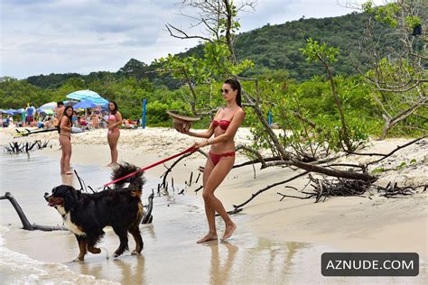 Alessandra Ambrosio In A Bikini On The Beach In Her Native Florianopolis Brazil Aznude