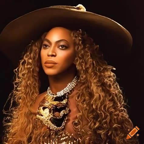 Beyoncé Wearing A Cowboy Hat And Shades On A 90s Tv Show On Craiyon