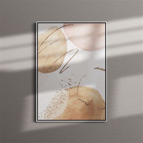 Quadro Decorativo Abstrato Aquarela Tons De Nude 2 Galeria Poesia Muda