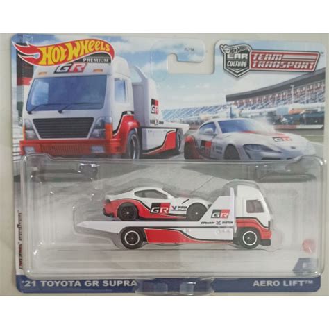 Xe mô hình hot wheels car culture team transport 21 Toyota GR supra aero lift Shopee Việt Nam
