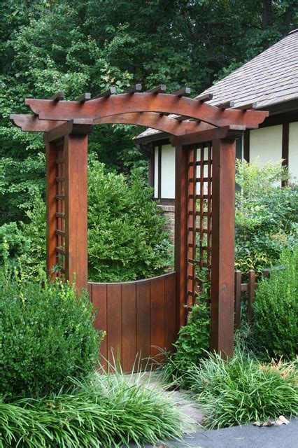 Garden Gate With Pergola Contemporary Landscape Dc Metro By