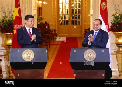 Chinese President Xi Jinping In Cairo For A Two Day Visit To Egypt To